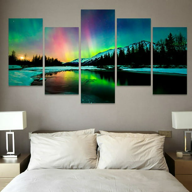 5pcs Unframed Modern Wall Art Oil Painting Print Canvas Picture Home Room Deco